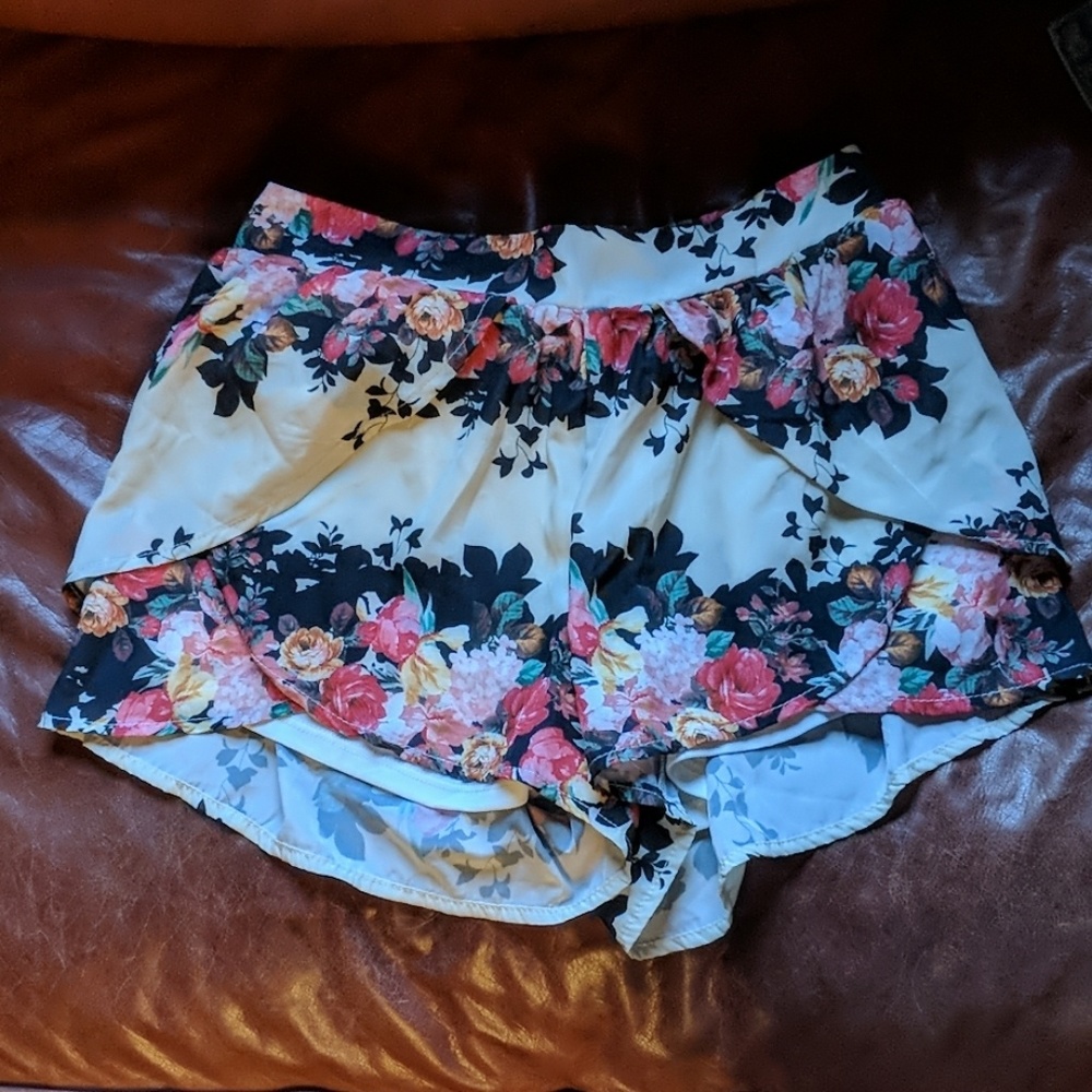 Free People Flowy Floral Shorts